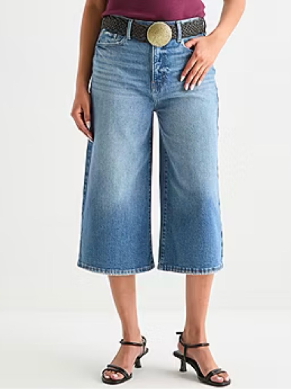 A.N.A Woman NWT Highest Rise Blue Denim Culotte Jeans in Wide Leg Various Sizes